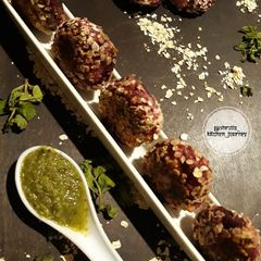 A picture of Gulabi tikki/ Beetroot cutlet.