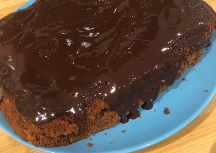Bizcocho de chocolate y frambuesa