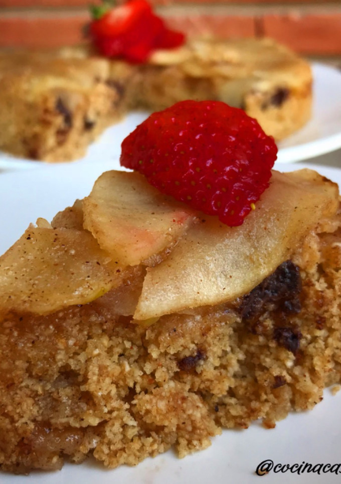 Una foto de Tarta de manzana sana