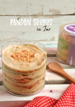 Foto resep Pandan Crepes in Jar