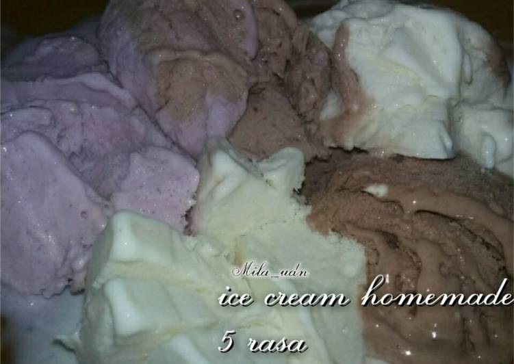 Bagaimana Menyiapkan Ice cream homemade yang Lezat