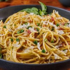 A picture of Delicious Carbonara Cheese With Melted Dih.