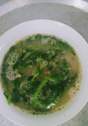 Hình của món Canh cải cúc pate.