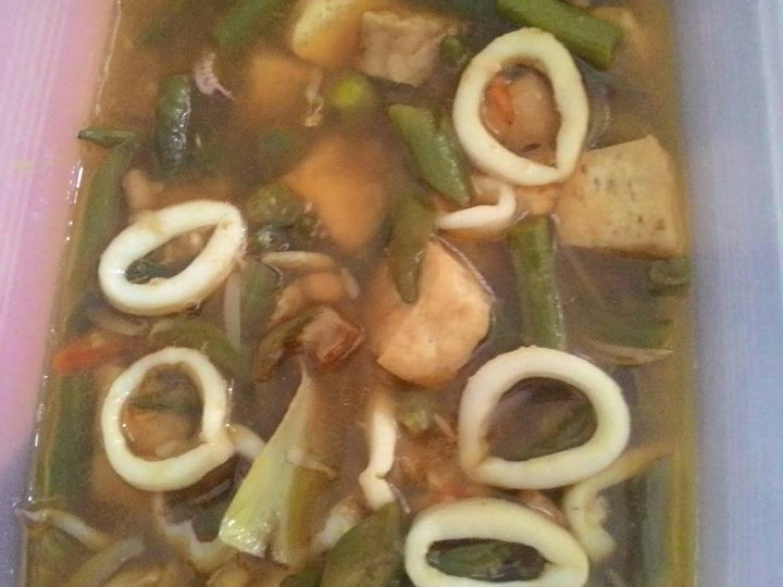 Resep Tauco seafood dan sayuran, Lezat Sekali