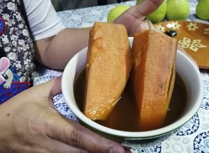 Una foto de Dulce de camote