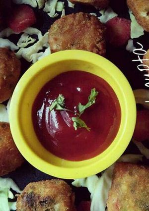 A picture of Vegetable nuggets.