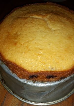 Una foto de Budín de yogurt y arándanos
