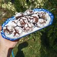 Biscuiți crăpați umpluți cu cocos