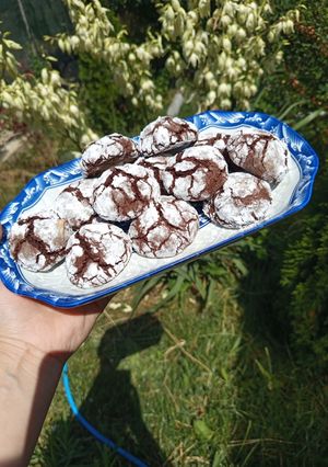 O poză a rețetei Biscuiți crăpați umpluți cu cocos.