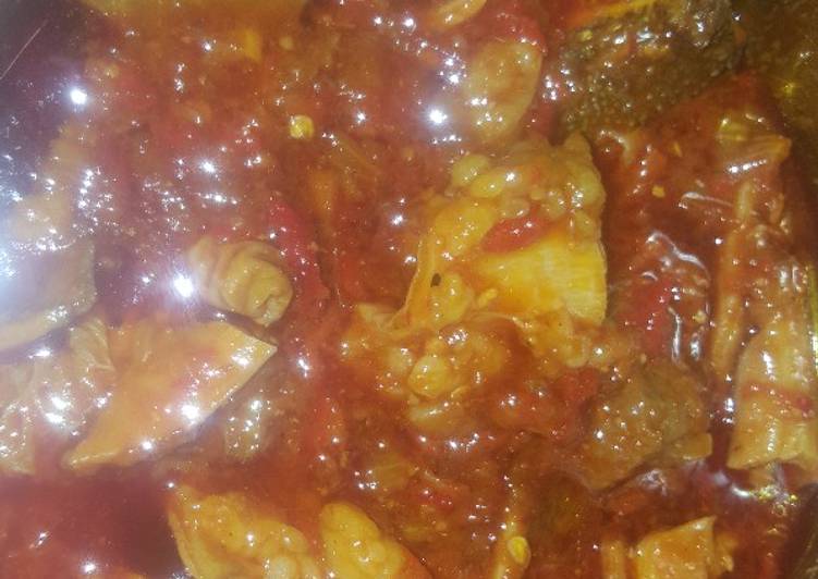 Simple Way to Prepare Homemade Offals pepper soup