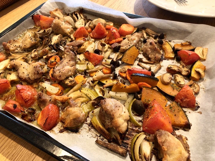 Easy Ways Make|Recipe} Roasted Chicken &amp;amp; Vegetables, So Delicious
