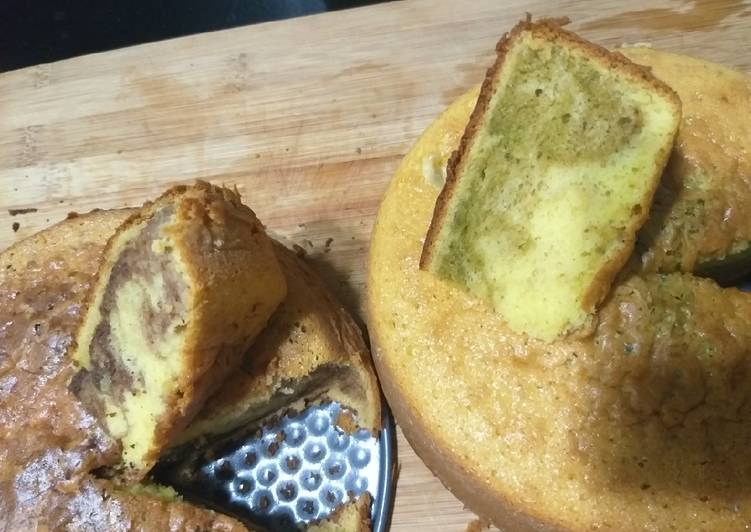 Resep: Marmer cake 2 rasa yang Nikmat