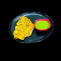 A picture of Methi With Spring Onion Cheela.
