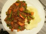 Minced meat with mashed potatoes