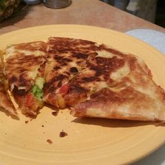 Very Easy Avocado and Tomato Quesadillas A picture of Very Easy Avocado and Tomato Quesadillas.