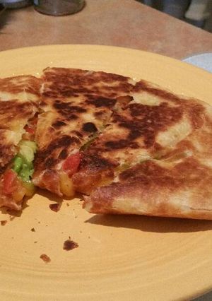 A picture of Very Easy Avocado and Tomato Quesadillas.