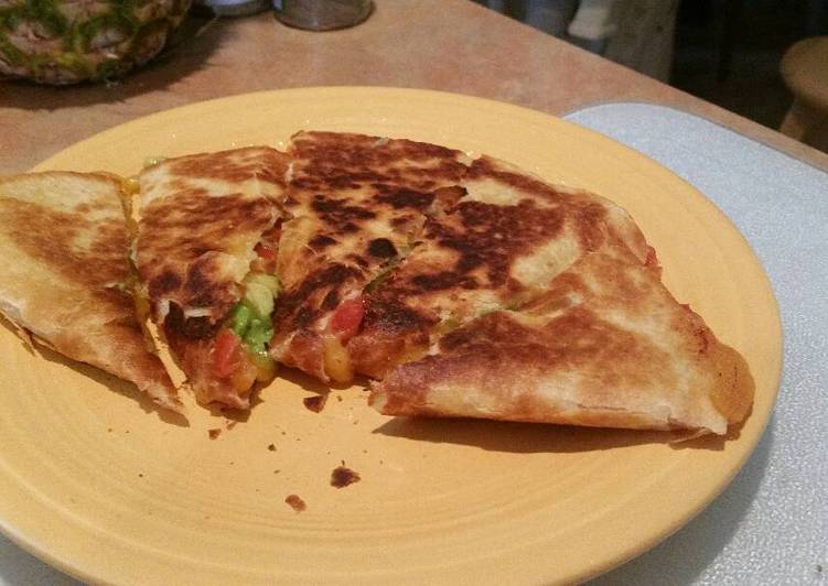 Very Easy Avocado and Tomato Quesadillas