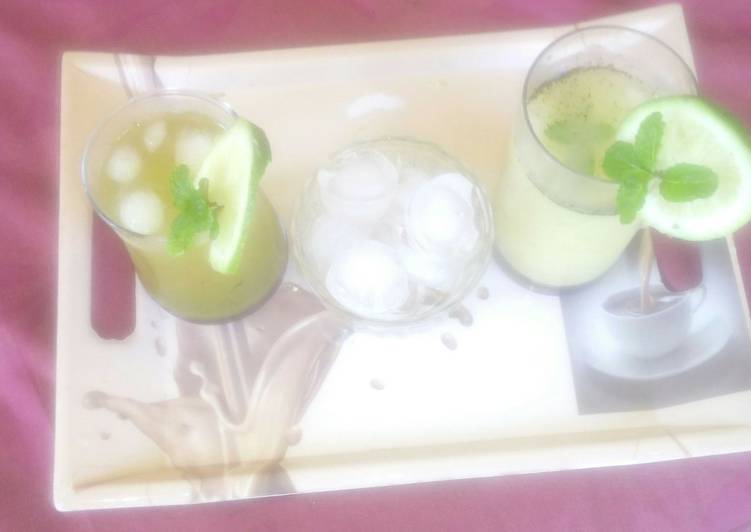 Sattu and Pudina Jaljeera drink