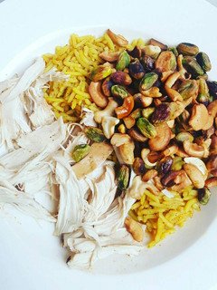 صورة لوصفة رز اسمر بالدجاج دايت😍