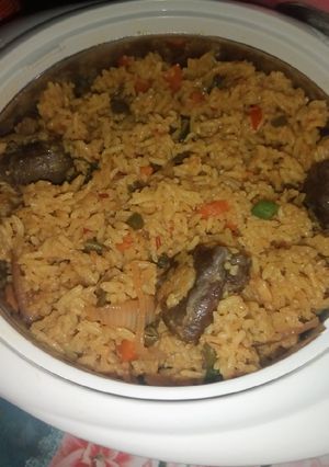 A picture of Vegetable Jollof Rice.