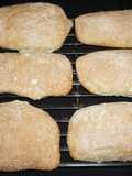 Pan ciabatta o chapata casero