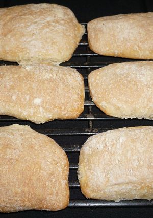 Una foto de Pan ciabatta o chapata casero