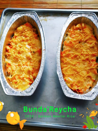 Anti Ribet, Memasak 🐟 Salmon Mentai Rice Enak