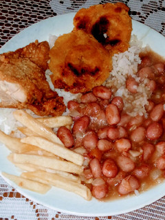 Una foto de Frijoles con tocineta