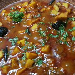 A picture of Suran bhaji.
