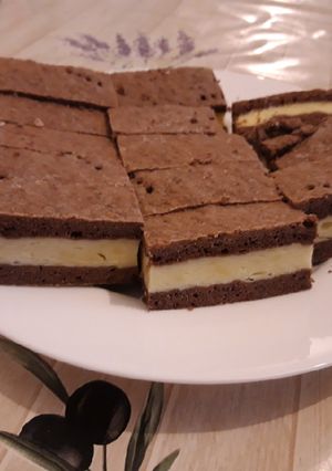 Tejfölös pudingos szelet recept fotója