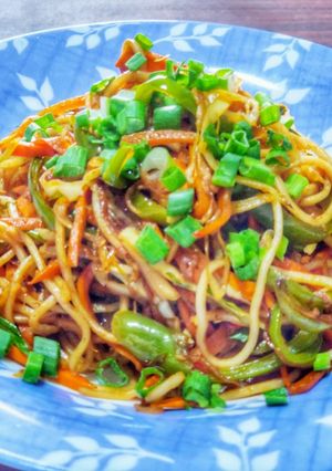 A picture of Hakka Noodles, Restaurant Style quick & tasty Noodles.