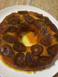 Torta invertida de higos