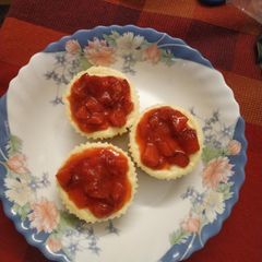 A picture of Strawberry Cheesecake.