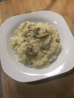 Una foto de Risotto de champiñones