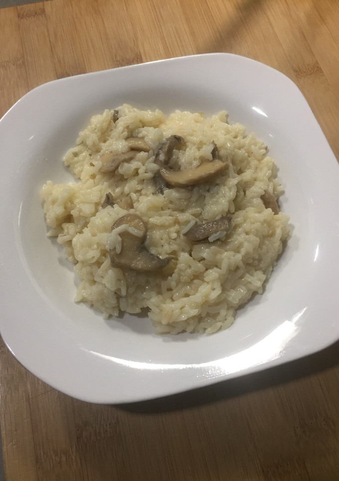 Una foto de Risotto de champiñones