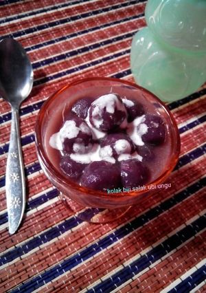 Foto resep Kolak biji salak ubi ungu