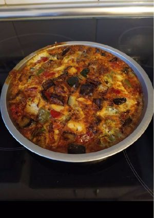 Una foto de Pastel de verduras en freidora de aire