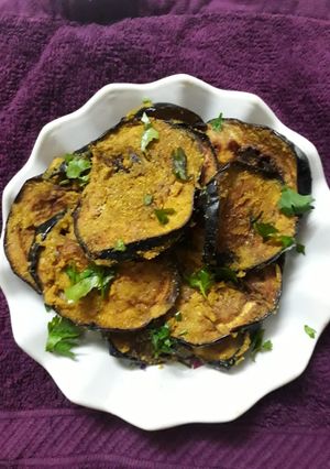 A picture of Masala brinjal.