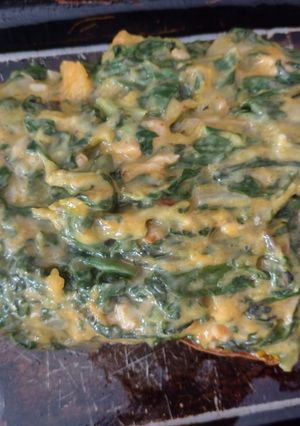 Una foto de Calabaza rellena con espinaca y pollo