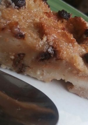 Una foto de Budín de pan SIN LECHE