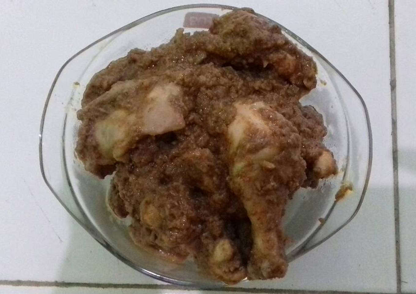 Rendang ayam dadakan