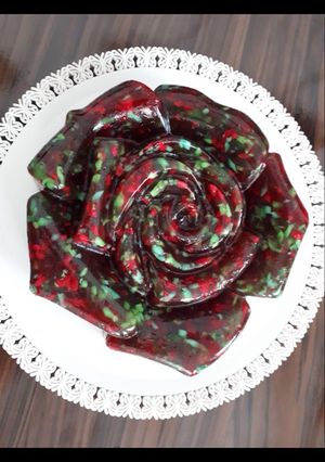 عکسی از دستور ژله رنده‌ شده 🍮