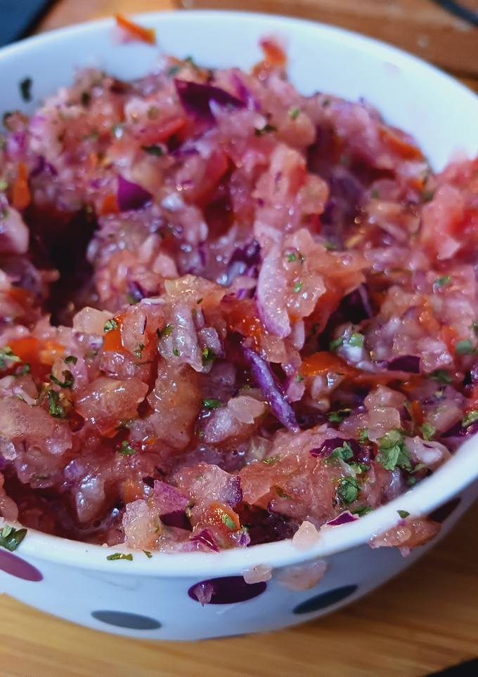 Una foto de Pico de gallo