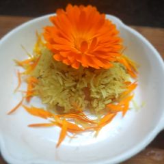 A picture of Basanti Meethe Chawal.