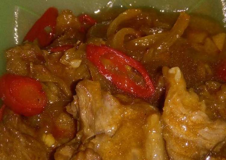 Tumis daging asam manis