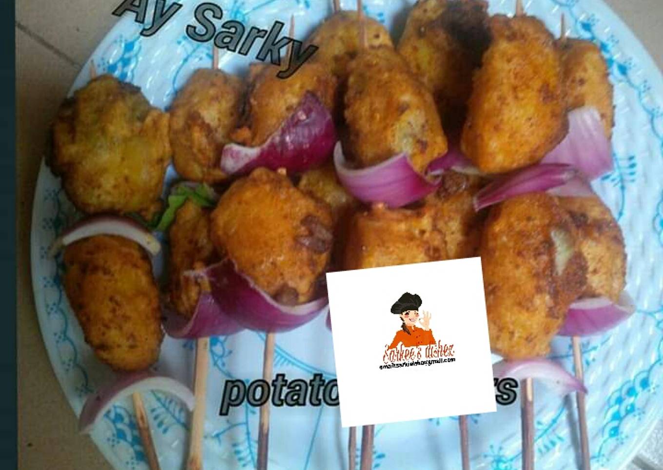 Potato skewers