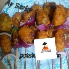 Potato skewers A picture of Potato skewers.