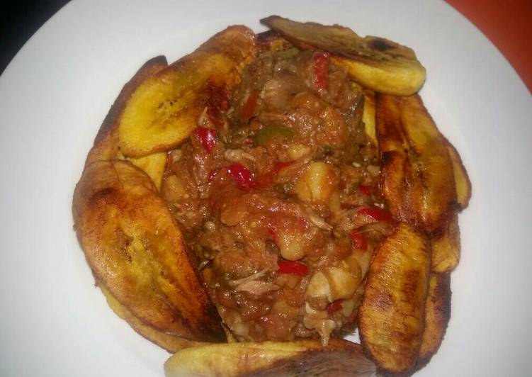 Recipe of Award-winning Fried Plantain with Crab Coconut Sauce