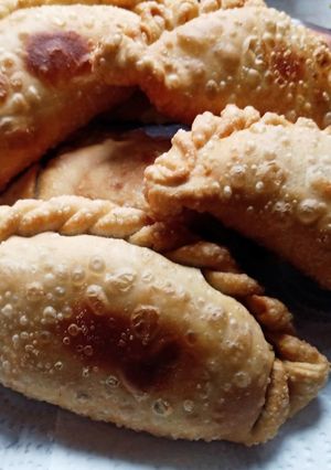 A picture of Beef Empanadas (Empanadas Criollas).