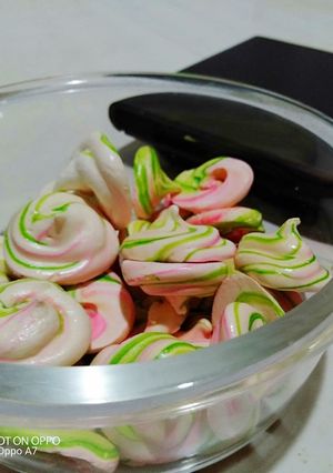Foto resep Cookies Meringue Rainbow